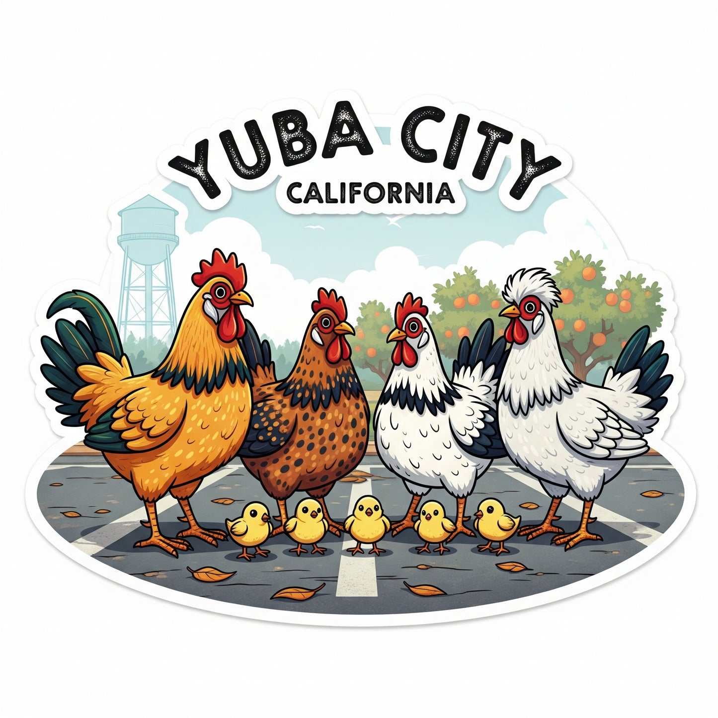 Yuba City Parking Lot Chickens and Chicks!