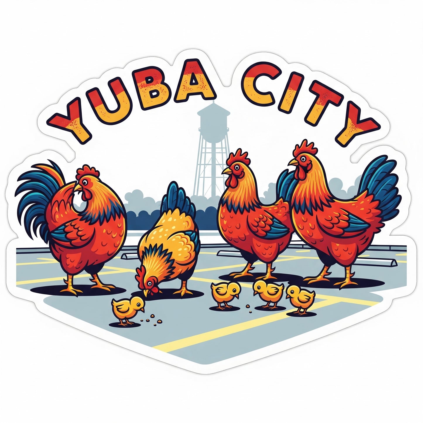 Yuba City Parking Lot Chickens!