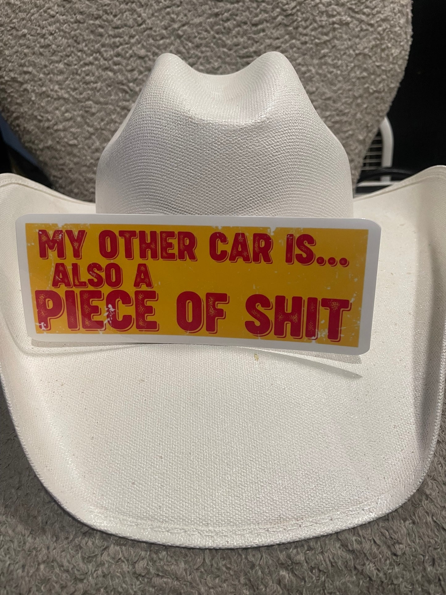 "My Other Car is Also a Piece of Shit" Bumper Sticker, funny bumper sticker, funny bumper car sticker, funny meme bumper sticker, funny bumper stick