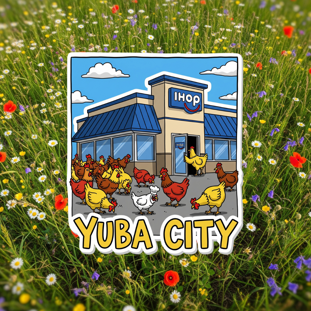 Yuba City Parking Lot Chickens of the Yuba City IHOP!